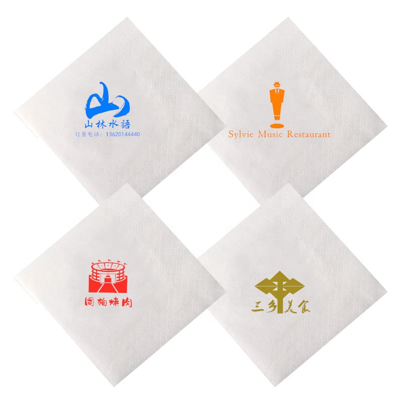 Printed Customized Logo 1ply 2ply 3ply Luncheon Napkin
