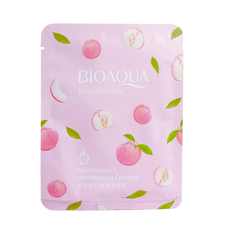 OEM BIOAQUA, гиалуроновая кислота, персиковая маска, натуральная маска для лица
