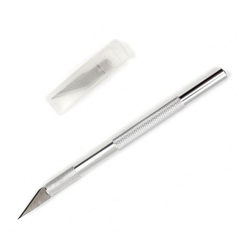 K328 Metal Handle Scalpel Blade Knife Wood Paper Cutter Craft Pen Engraving Cutting Supplies DIY Knife
