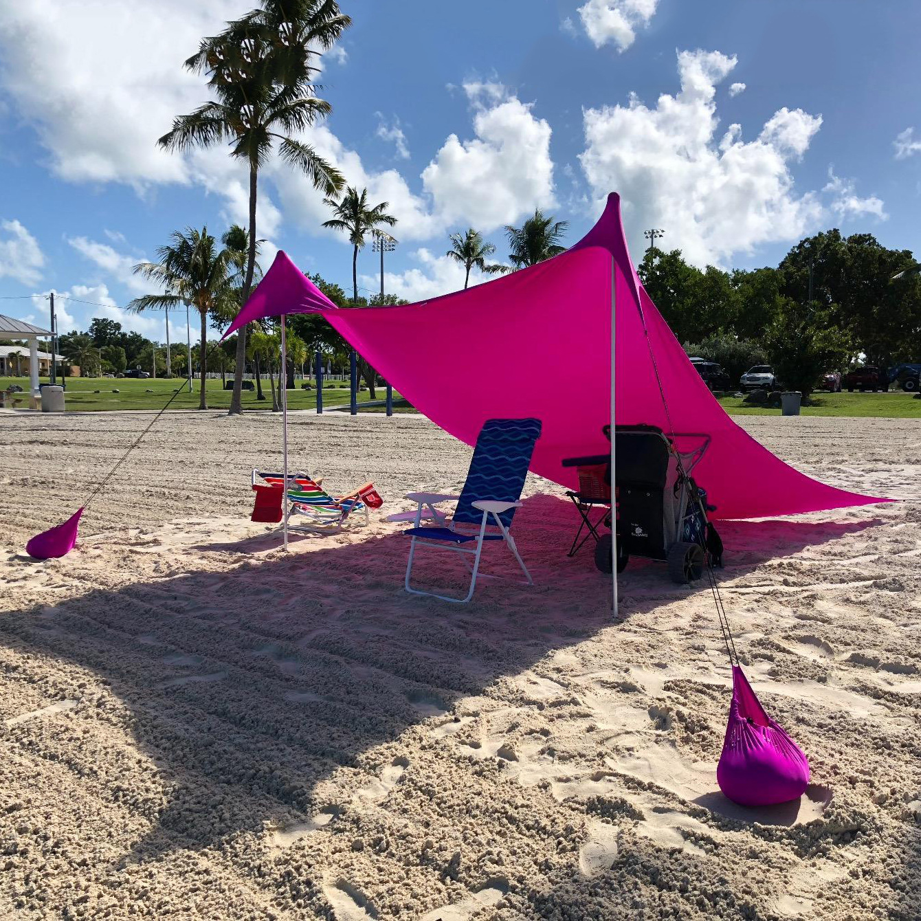 30x30 cm Waterproof Sun Shelter UV-proof Sun Shading Outdoor Camping Lycraa Fishing Beach Folding Canopy