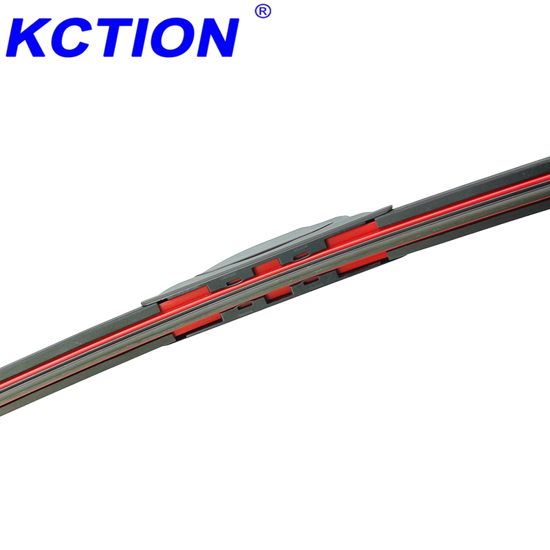 Kction Factory Red Innovative Design Soft Frameless Wipers 16 Adaptors Car Windshield Wiper Blade Multifunctional Wiper For Car