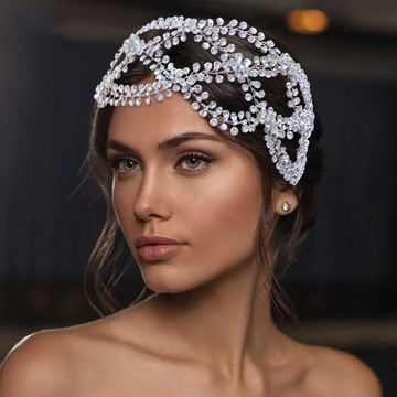 Роскошный головной убор Jachon со стразами, новый стиль, изысканные свадебные гребни для волос с кристаллами, уникальные повязки на голову из ажурного сплава
