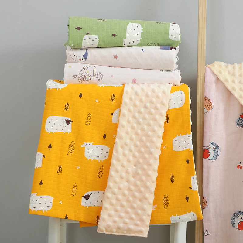 Doudou/Bebe сна зверюшки Высокое качество двойной слой Супер Мягкий Минки новорожденных Детское Одеяло