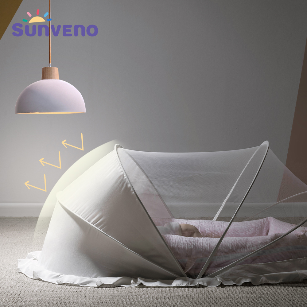 Sunveno, портативная сетчатая москитная сетка, складная изогнутая москитная сетка, противомоскитная сетка для детского кемпинга, внутреннего дворика