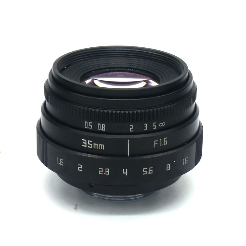 Объектив камеры APSC 35 мм F1.6 FX M43 EOSM для камеры SONY NIKON Olympus Fujitsu