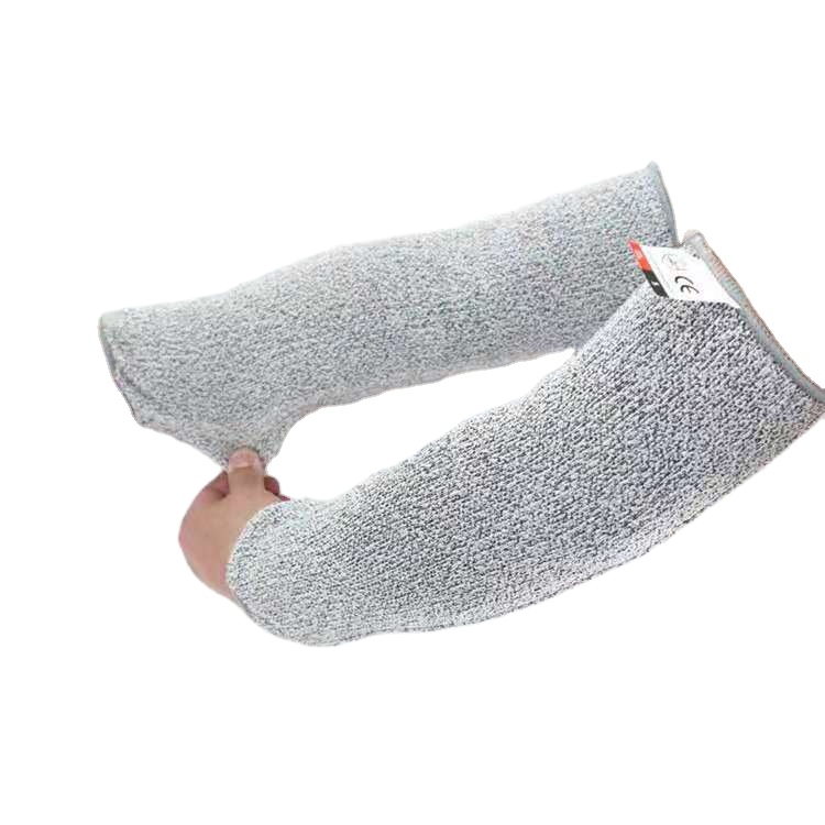 SAFETY HPPE Fiber Glass Industry Anti-cut Sleeve Proof Level 5 Anti Cut Sleeve Cut Resistant Arm Sleeves Manufacturer
