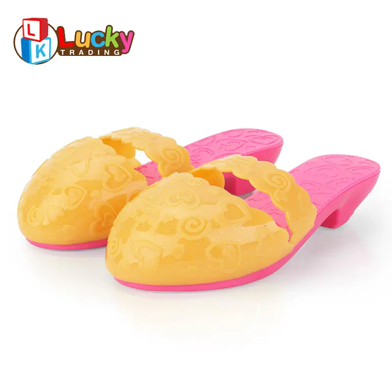 Toy For Girl Toy Beautiful Princess Shoes Princess Dress Toy Plastic High Heels For Kid Beauty Set Toy