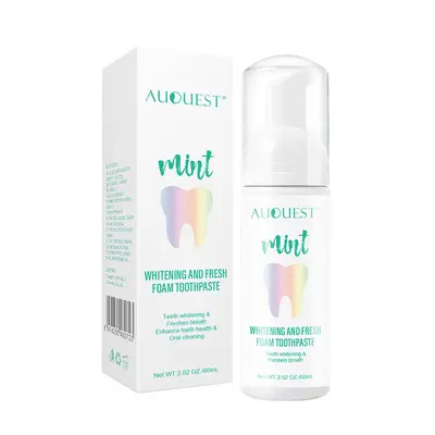 AUQUEST Deep Cleaning Stains Removal Daily Whitening Foam Toothpaste 60ml