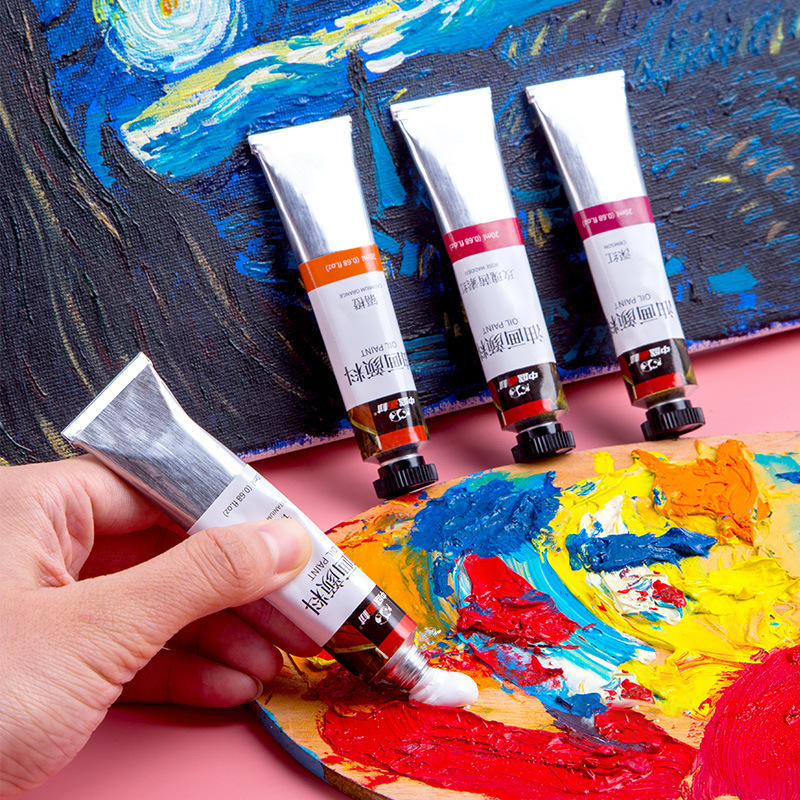 professional oil paint oil painting colours tube pigment 20ml 12 24colors