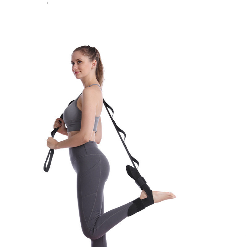 Rehabilitation Belt With 7 Handling Loops Stroke Ankle Joint Correction Strap Yoga Stretch Strap Ligament Training Leg Belt