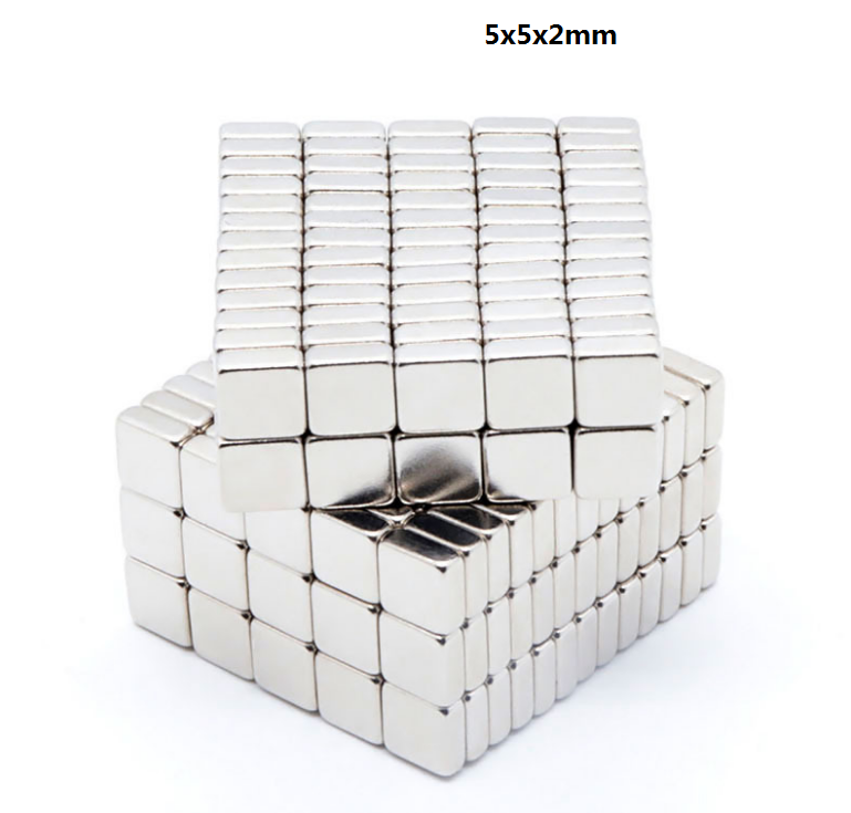 5x5x1 5x5x1.5 5x5x2 5x5x3 5x5x5 Blocks Super strong magnet