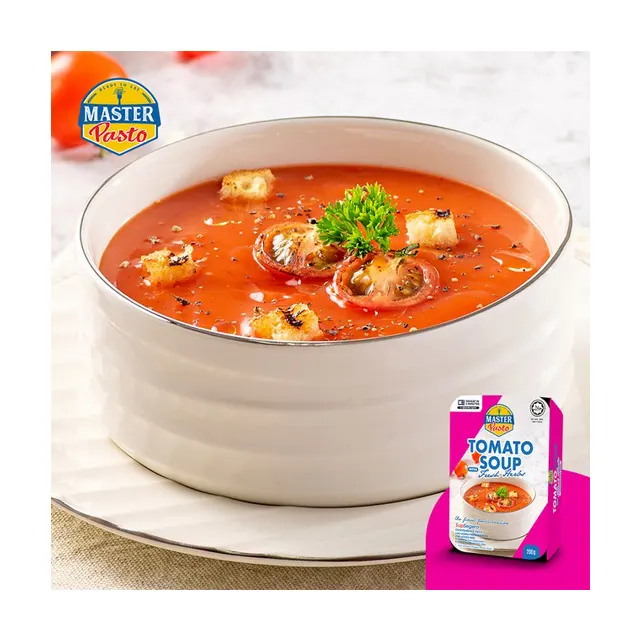 Malaysia Restaurant Grade Fast Cooking Tomato Soup with Fresh Herbs For Cafe, Restaurant & F&B Company