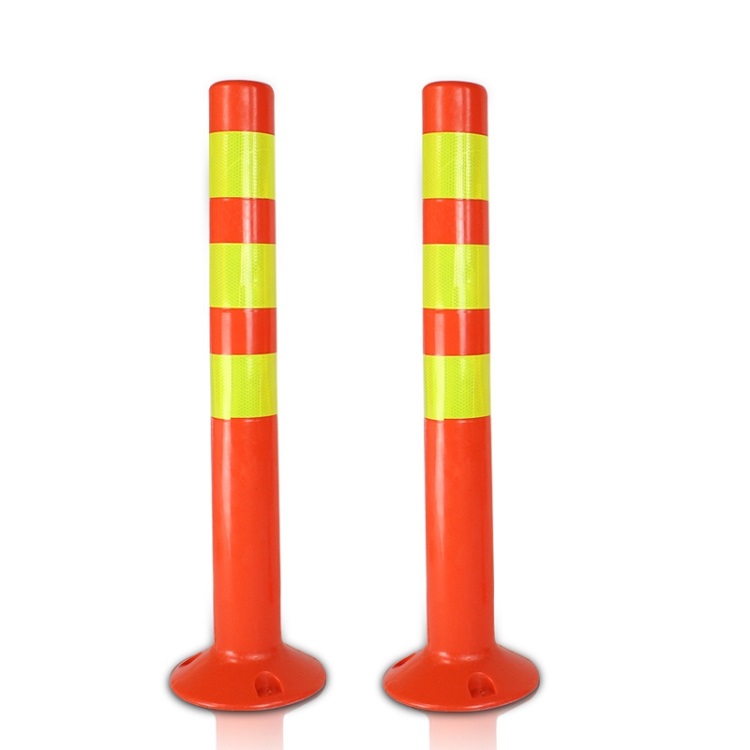Wholesale 75CM High Quality PU removable flexible traffic delineators post warning post