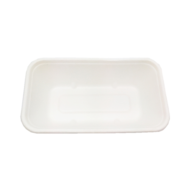 100% биоразлагаемая и Compostable посуда, 1000 мл Коробка для ланча из пульпы сахарного тростника