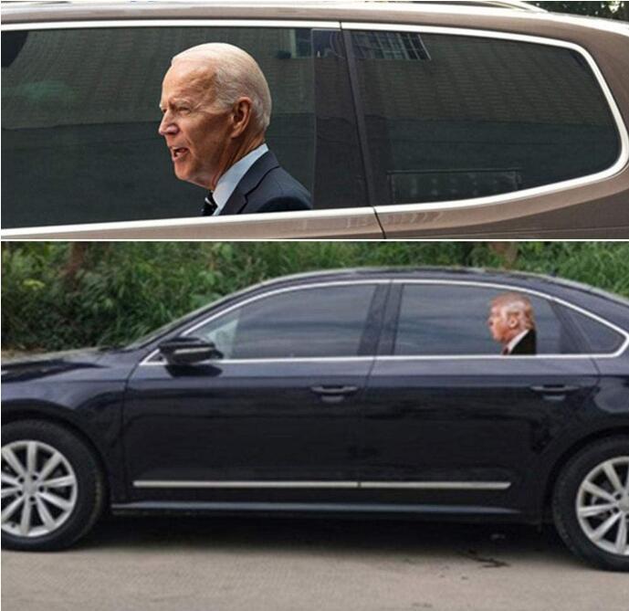 C3 2020 выборов Biden наклейки на автомобиль забавные левый и правый окно отклейте водонепроницаемый ПВХ автомобиля Трамп Biden наклейки окна