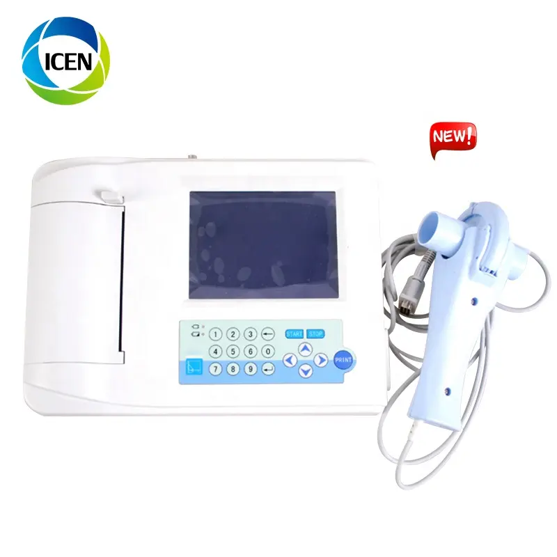 IN-C037 Color Display Spirometer machine with Software and USB Portable Medical Digital Spirometer