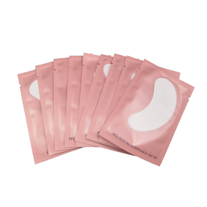 Disposable Eye Pads Lash Paper Patches Colorful Eyelash Extension Eye Tips Sticker Wraps Make Up Tools Eyelash Pad Pink