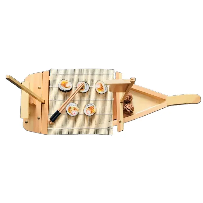 Hot selling portable sushi wood boats for Sushi