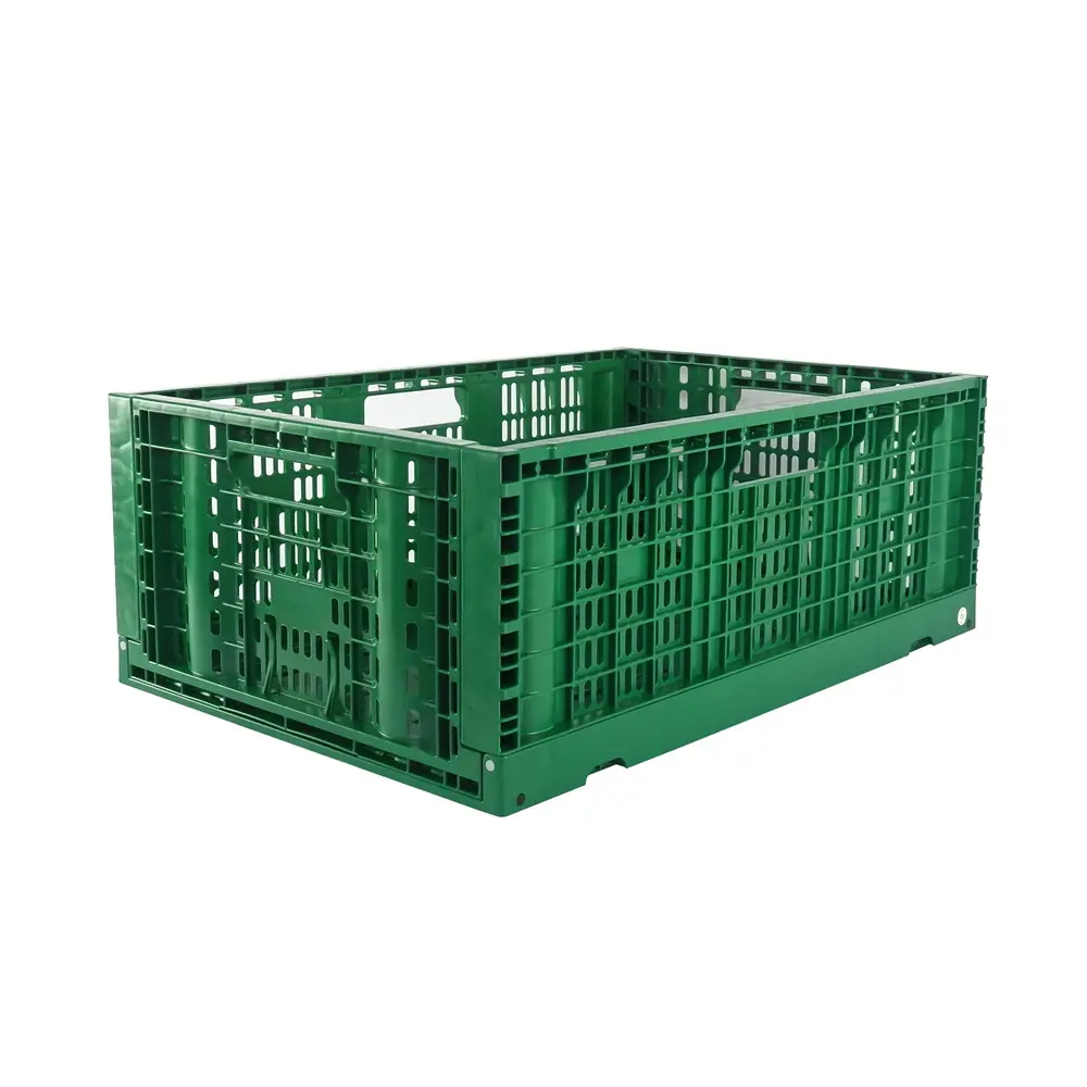 supermarket supply plastic foldable crate vegetable crate fruit crate