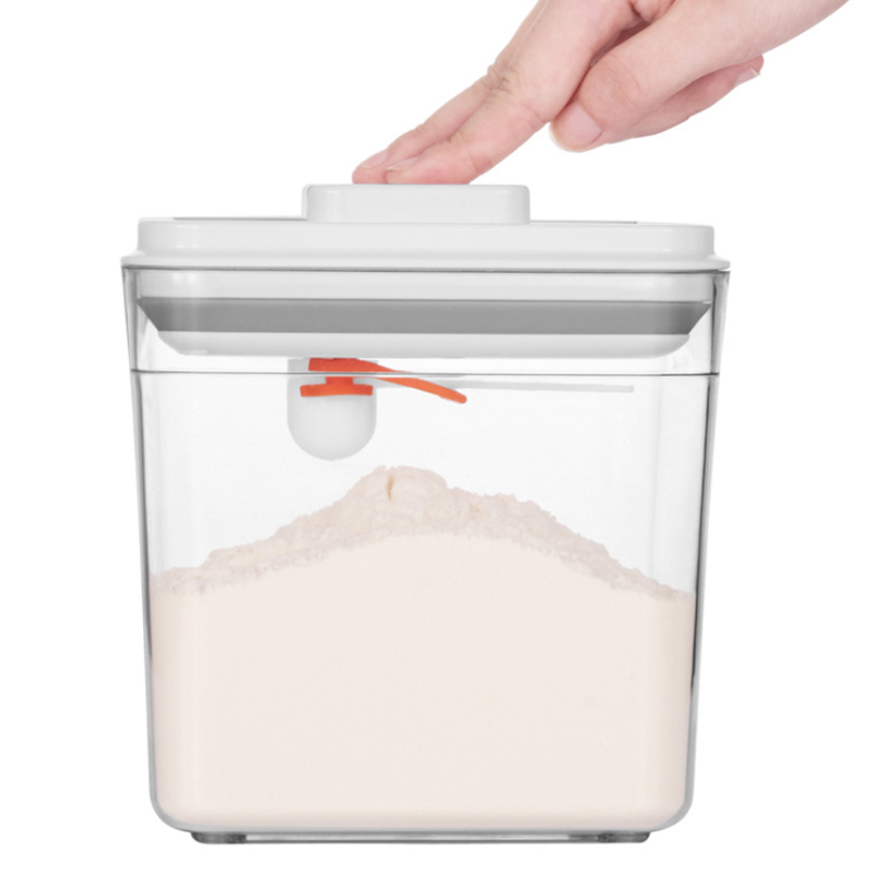 Factory Direct Sale Food Grade Plastic Rectangle Storage Box Large Airtight Plastic Containers With up Lids