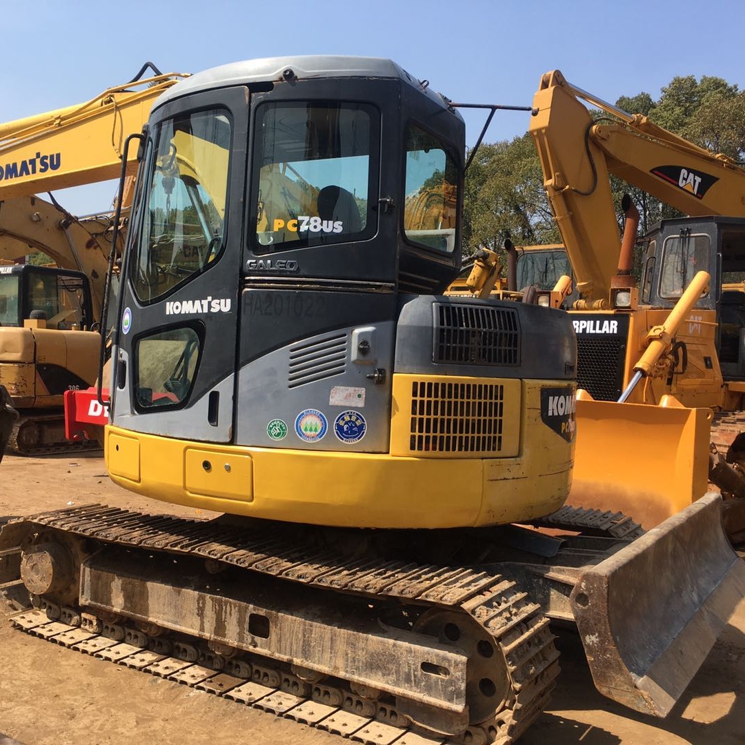 7-8ton б/у Komatsu экскаватор, б/у Komatsu PC78us мини-экскаватор PC78us-6