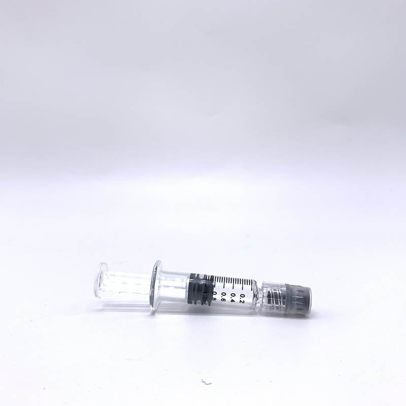 Baishtech 1 мл Луер vape пустой cbd vape стекла картридж шприц с подгонянным логосом и упаковка