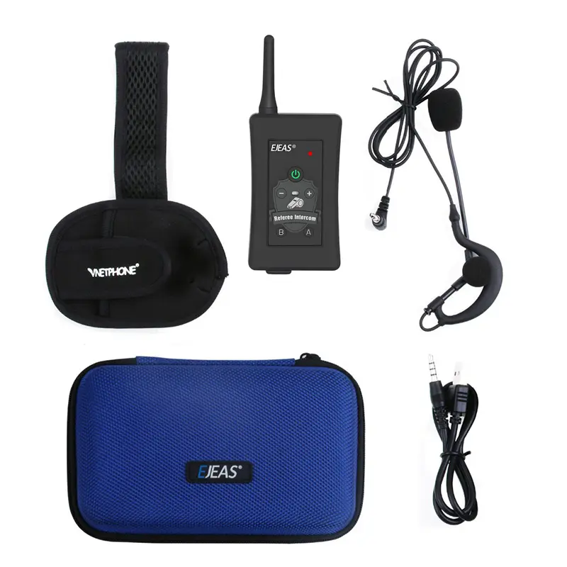 EJEAS factory price 4 users waterproof duplex wireless rider soccer referee intercom communication