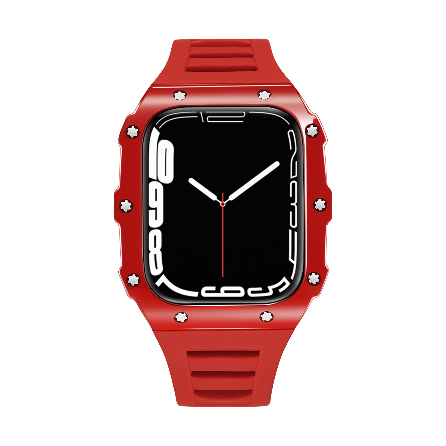Роскошный керамический чехол для Apple watch 40/41/44/45 мм, силиконовый чехол с логотипом под заказ для Apple