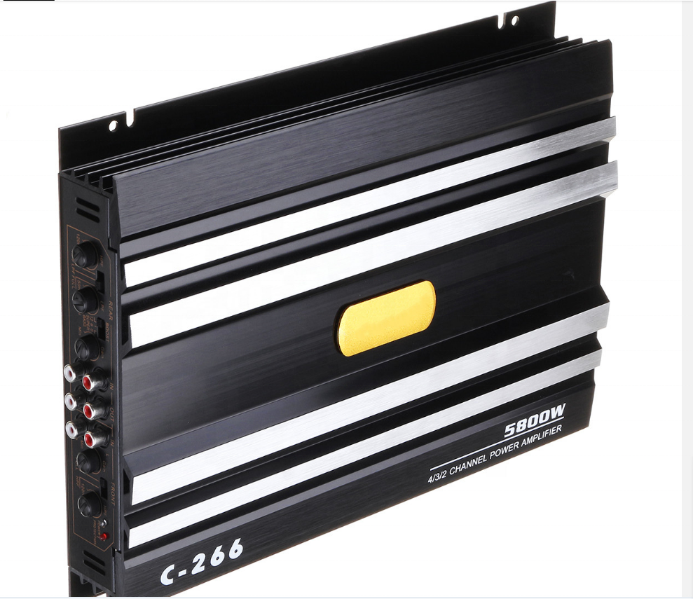 4 Channel Car Amplifiers Subwoofer Speaker Audio Amplifier Vehicle Subwoofer Bass Amplifier Enclosure Auto Sound Car Audio