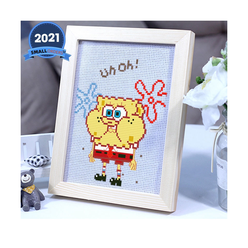 New small cartoon DIY three-dimensional creative cross stitch Simple beginner manual Embroidery Crafts Cross-stitch Needlework