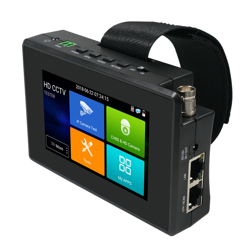 4 дюйма 4 к H.265 IP CVBS AHD CVI TVI 5 в 1 HD CCTV камера тестер