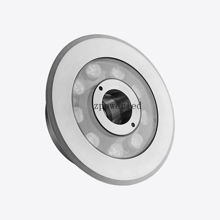 120 Вольт IP68 Нержавеющая сталь 9w 12w led фонтан кольцевой свет