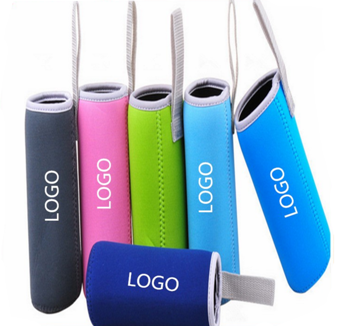 Custom Neoprene Insulated Water Drink Bottle Cooler Carrier Cover Sleeve Tottle Pouch Holder Strap For Biker Travel Cycling