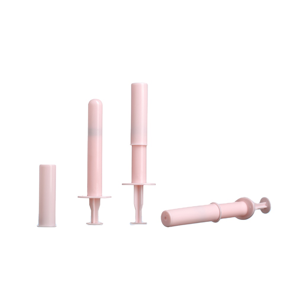 Pink pp 3g 5g gel plastic disposable medical vaginal applicator