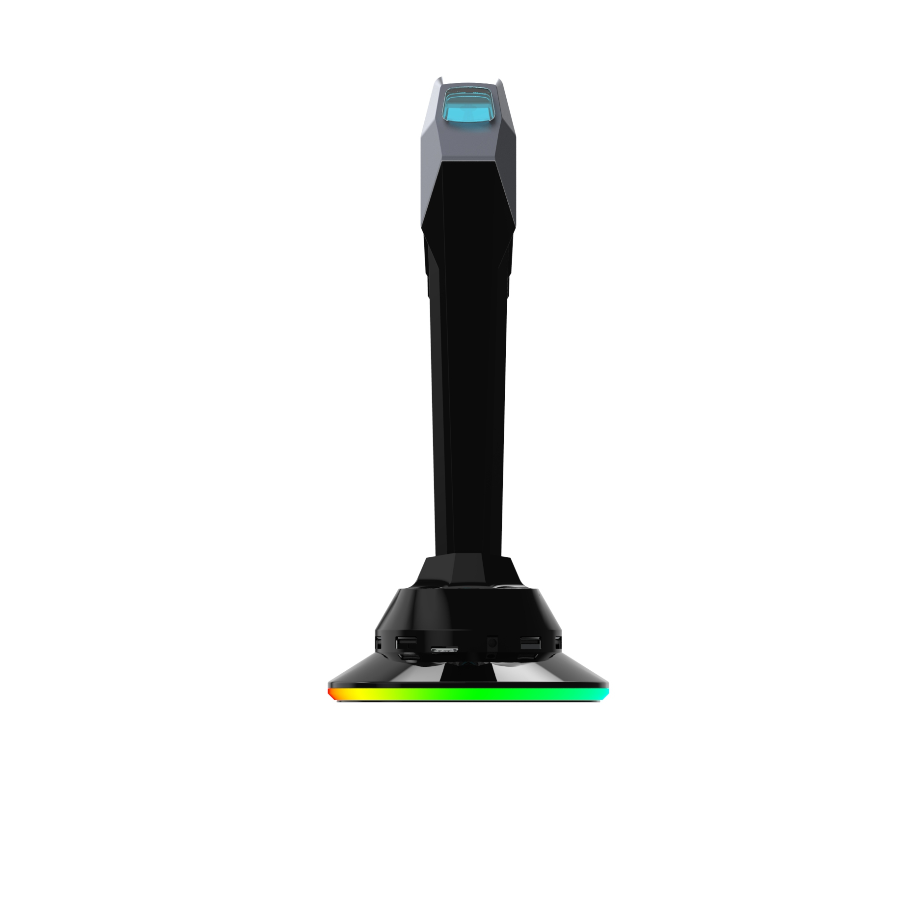 Управляемая подставка для игровых наушников, 7 моделей, светодиодный RGB держатель для гарнитуры, вешалка с 4 портами USB 3,0, зарядный порт