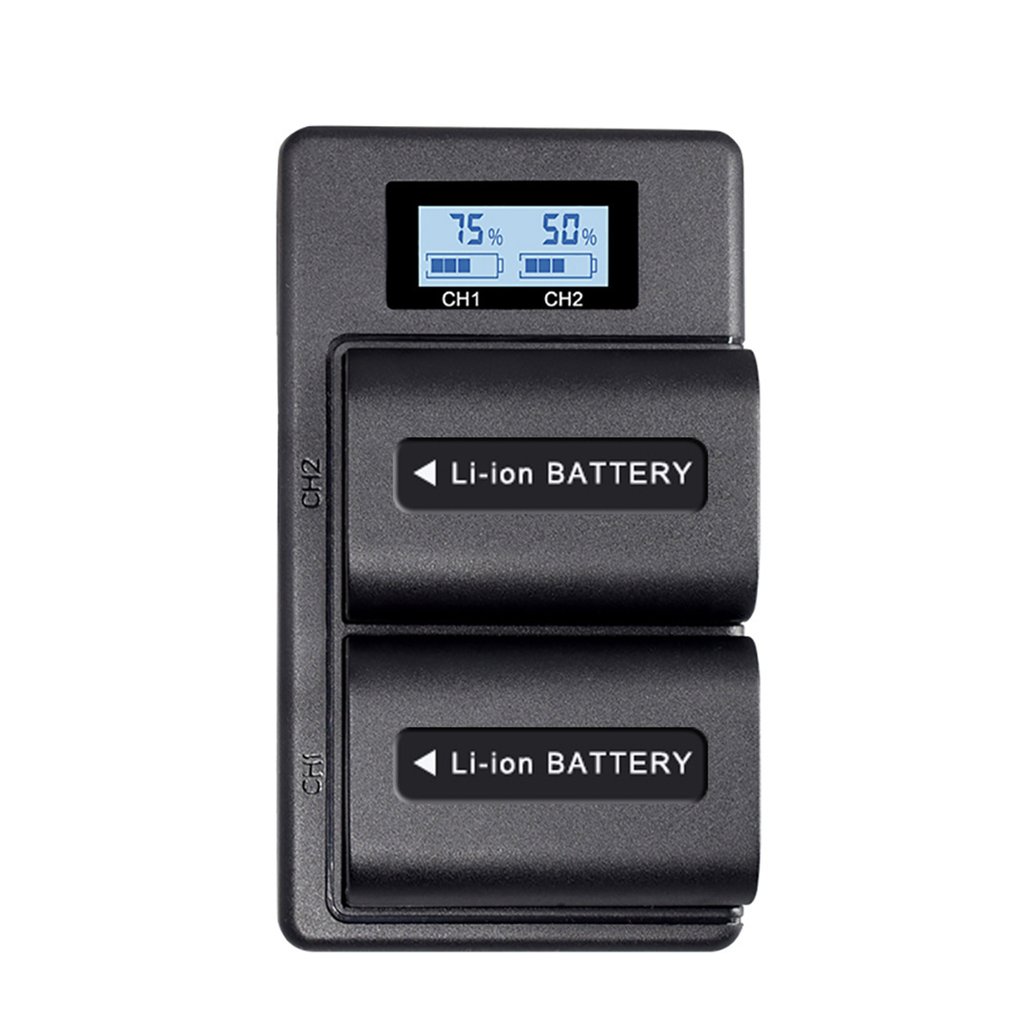 Durable LCD Smart Digital Charger NP-FH70 can be charged FV90 FV70 FH100 FV100 FH50 digital display charger 5V