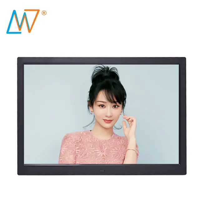 Wall Mounted 15 Inch Cheap Price Lcd Electronic Display Digital Photo Picture Frame Viewer With Loop Video