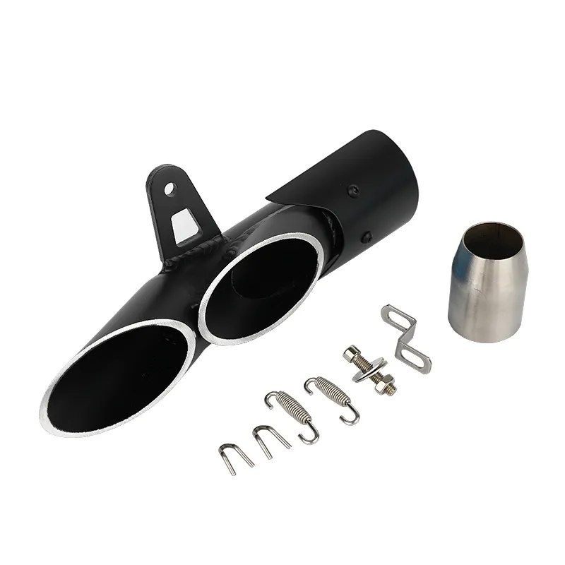 Motorcycle Exhaust Muffler Carbon Fiber 2 hole 3 hole Exhaust pipe