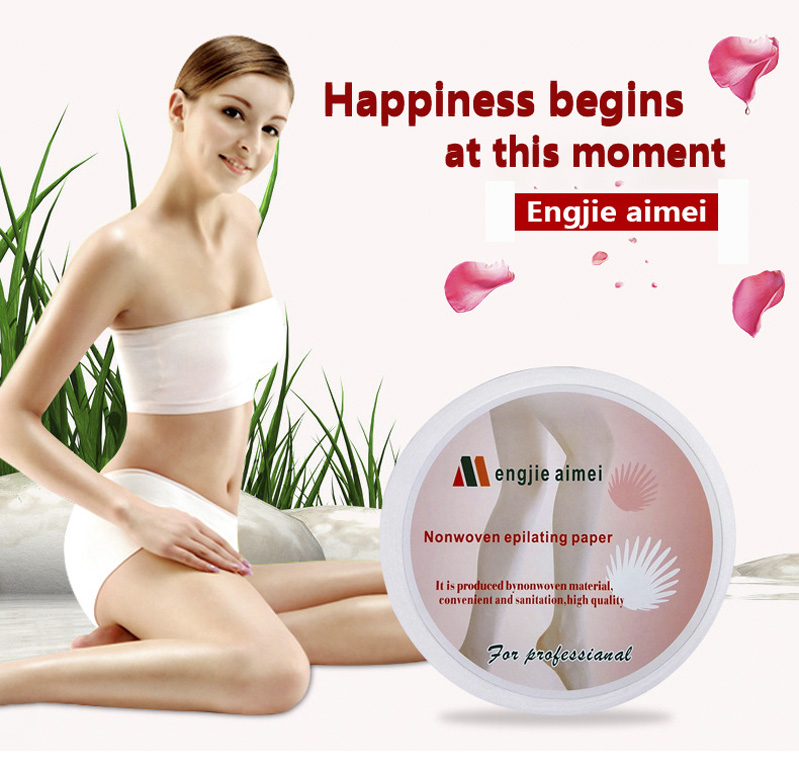OEM non-woven fabric disposable hair removal paper underarm Depilatory Paper Body Hair Removal Waxing Strips