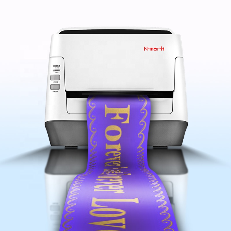 N-mark Multiple print ribbon printers for Satin R high resolution digital gold foil satin ribbon printer printing ribbons and ga