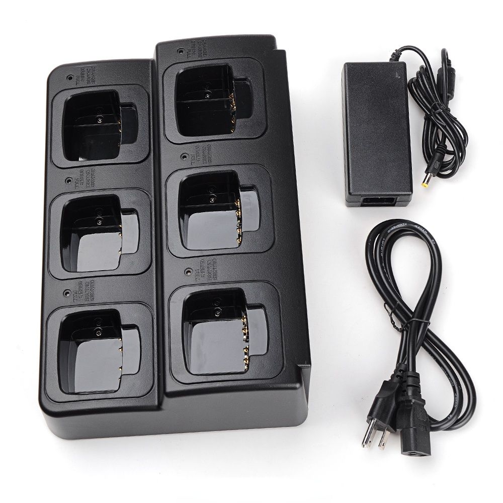 DSC-6000 Six Way Multi-unit Battery Charger For GP-328/GP338/PRO5150 Two Way Radio Intelligent Charger With CE certification