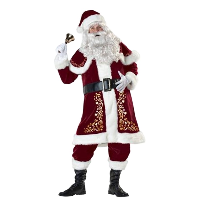 High-end Santa clothing Christmas velvet Santa suit