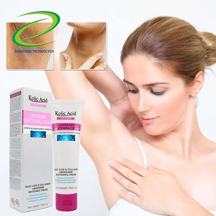 Sensitive Areas Kojic Acid Collagen Armpit Body Lightening Whitening Cream Underarm Dark Skin Bleaching Cream