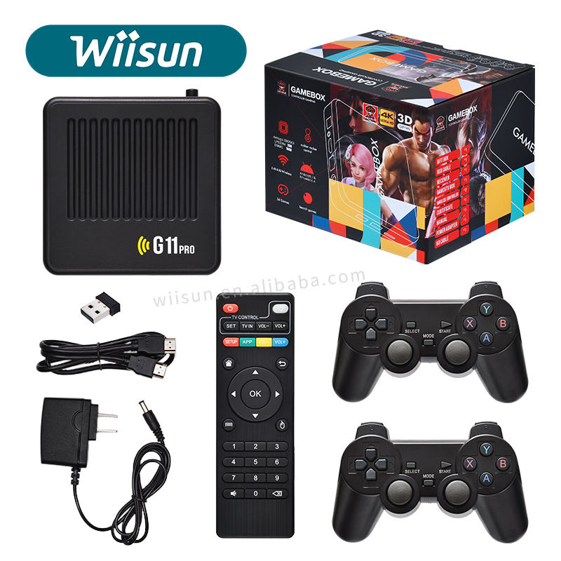 Игровая приставка G11Pro TV Ye 10000, игровая консоль 4K HD, Классическая игровая Ретро консоль с Wi-Fi, игровая консоль для PS1/PSP/N64