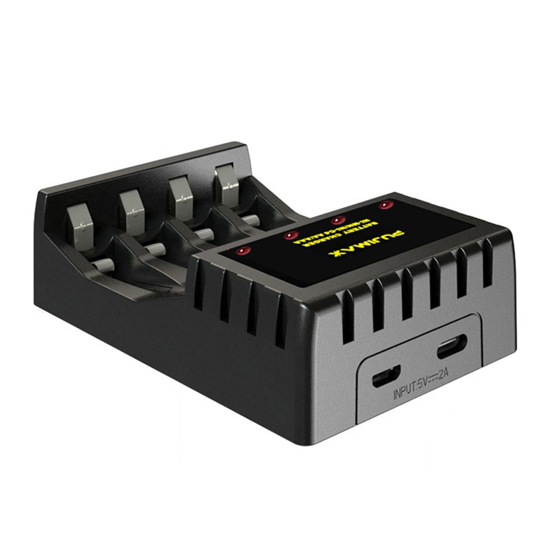 PUJIMAX Intelligent Multi Battery Charger 4slot USB Cable For AA/AAA Ni-Cd Rechargeable Batteries For Remote Control Microphone