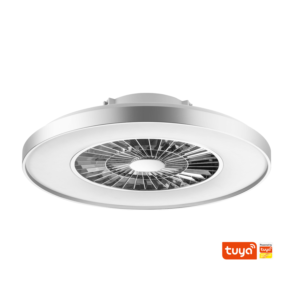 High Quality Tuya Retractable Modern Smart Ceiling Fan With Led Light