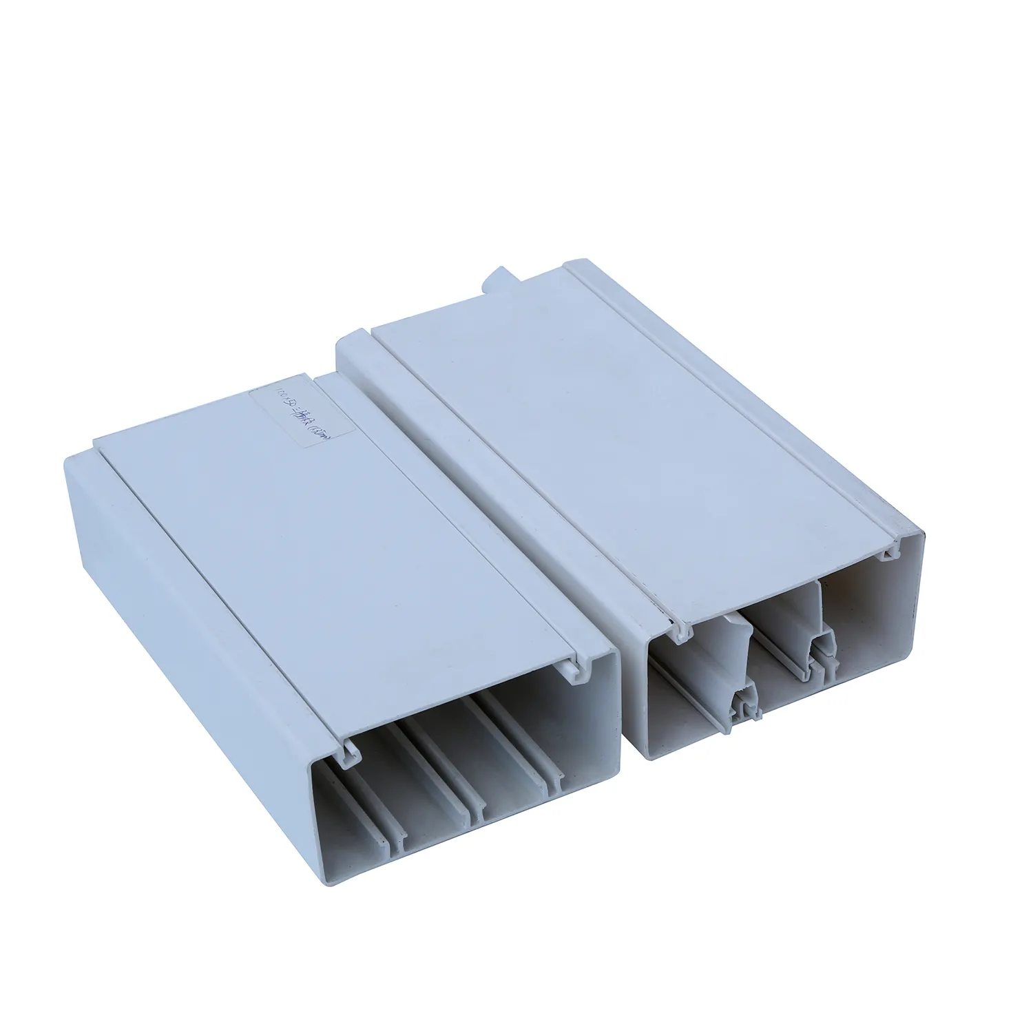 Good Insulation pvc cable duct white pvc trunking with partition