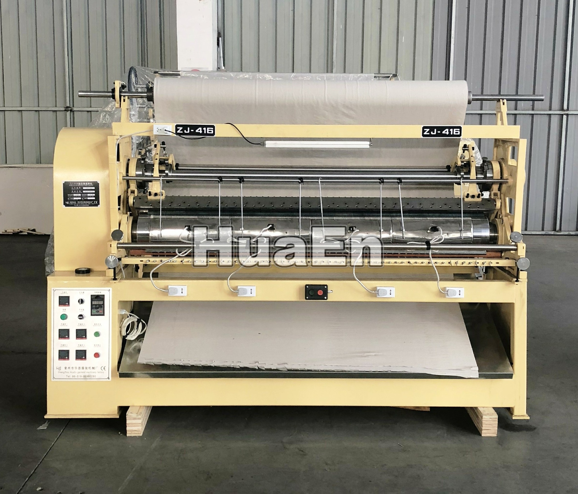HuaEn машины фабрики ZJ-416 крошечные нож вертикальный платье юбка-брюки для девочек с украшением в виде кристаллов со складками машина