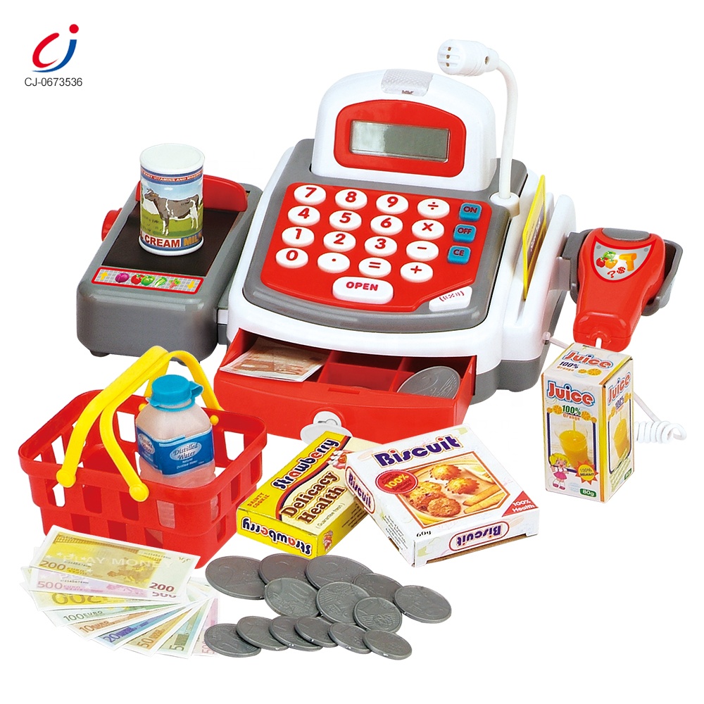 Kids Manufacturer Eco Cash Register Toy, Safety Child Plastic Cashier Toy