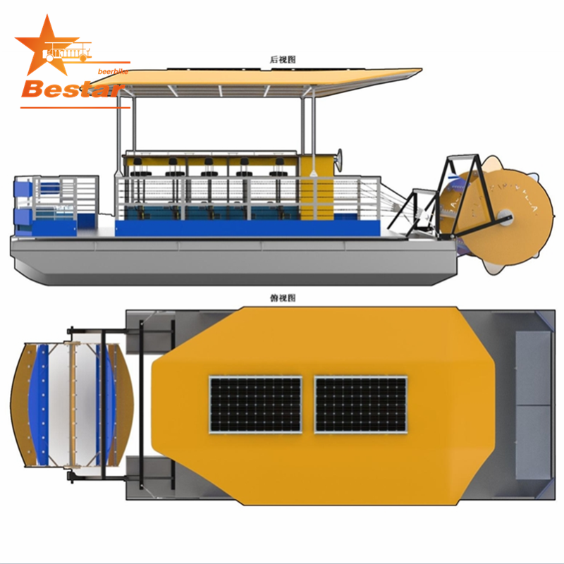 Luxury Floating Aluminium Made Electric Fishing Party Catamaran Pontoon Boat For Sale